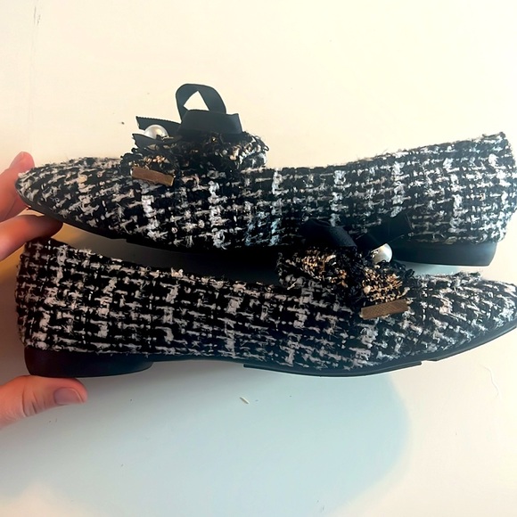 Boutique Tweed Bow flats - Picture 3 of 7